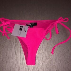 Beach Riot rubber Hot pink bikini bottom Size L